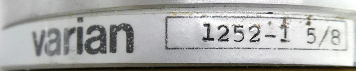 Used Varian Vacuum Products 1252-1 5/8 Angle Valve 323X-1 Working Surplus