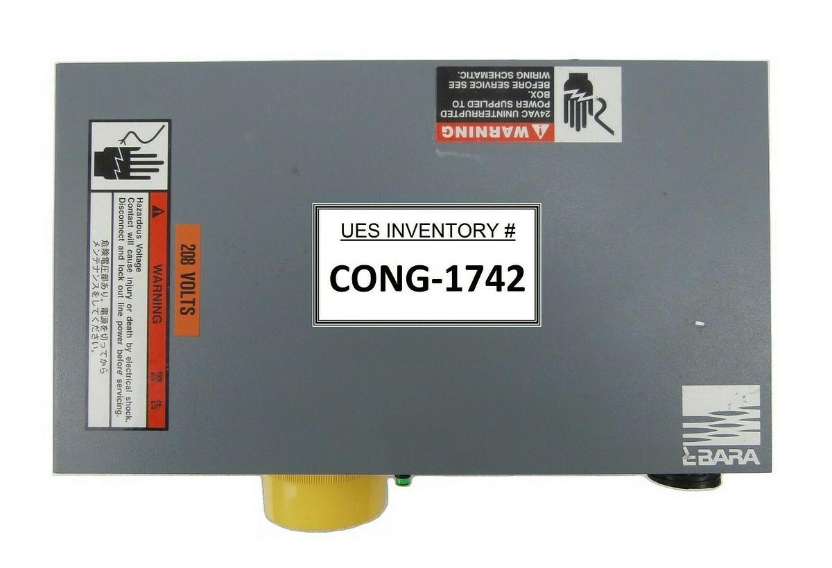 Used Ebara Technologies 217407 Vacuum Pump EMO Emergency Off Switch Panel Working