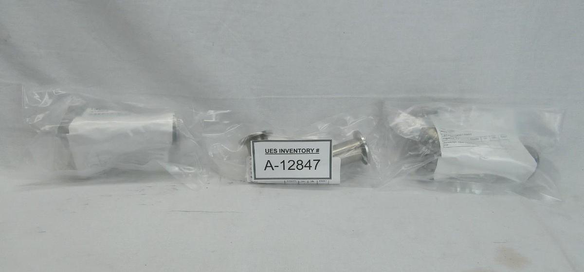 Refurbished Edwards 90 Degree Vacuum Elbow Stainless Steel Pipe NW25 Lot of 3 Refurbished