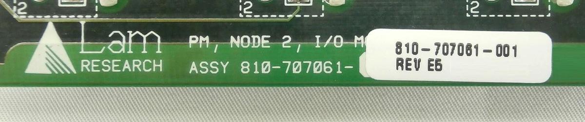 Used Lam Research 810-707061-001 PM Node 2 Board PCB FPD Continuum Working Spare