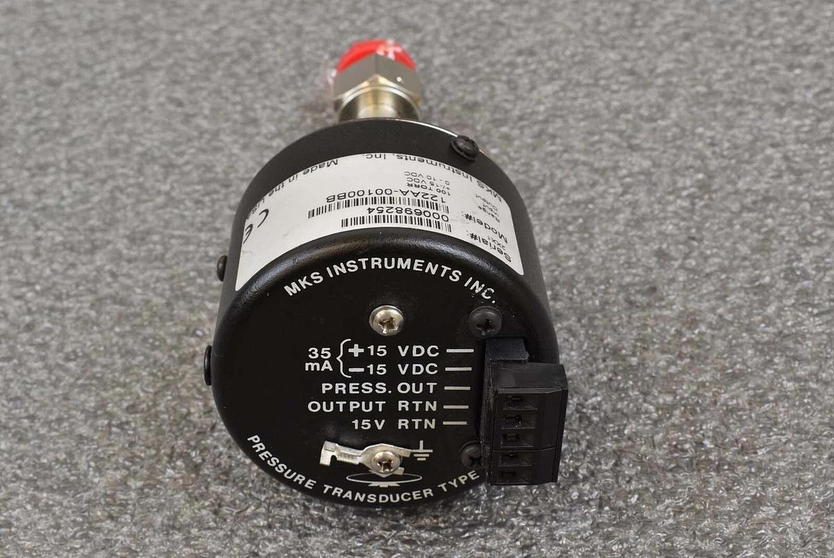 Used MKS Instruments 122AA-00100BB Baratron Pressure Transducer Working Surplus