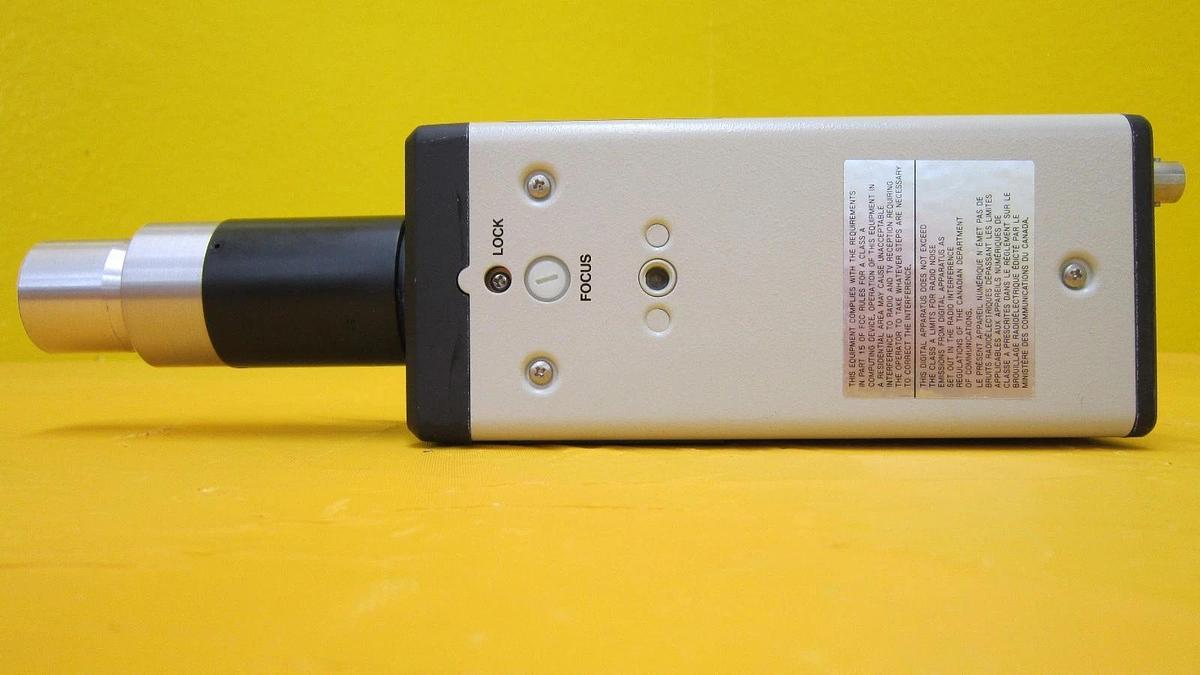 Used Javelin JE-7442 ULTRICHIP CCD Camera with Microscope Zoom Lens Working Surplus