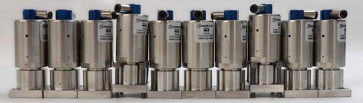 Used Ham-Let HMSC20-4VKC Hybrid Diaphragm Valve Reseller Lot of 10 Working