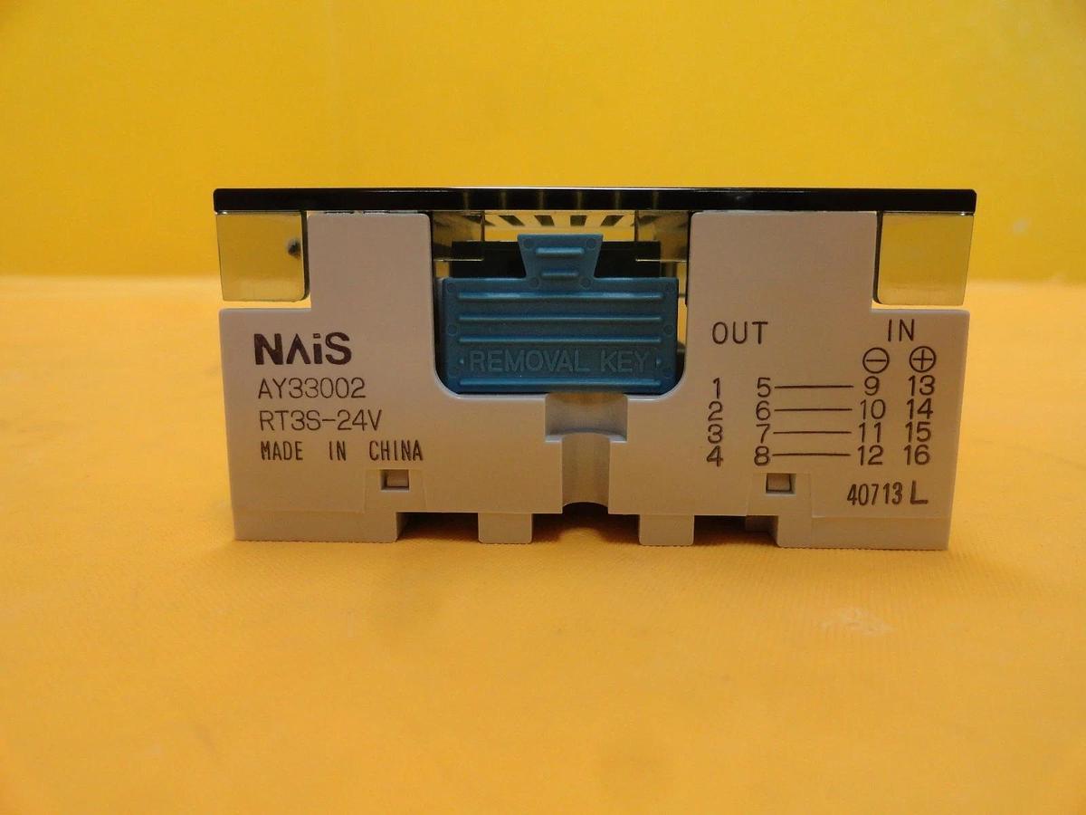 Used NAiS AY33002 Relay Module RT3S-24V Lot of 3 Used Working