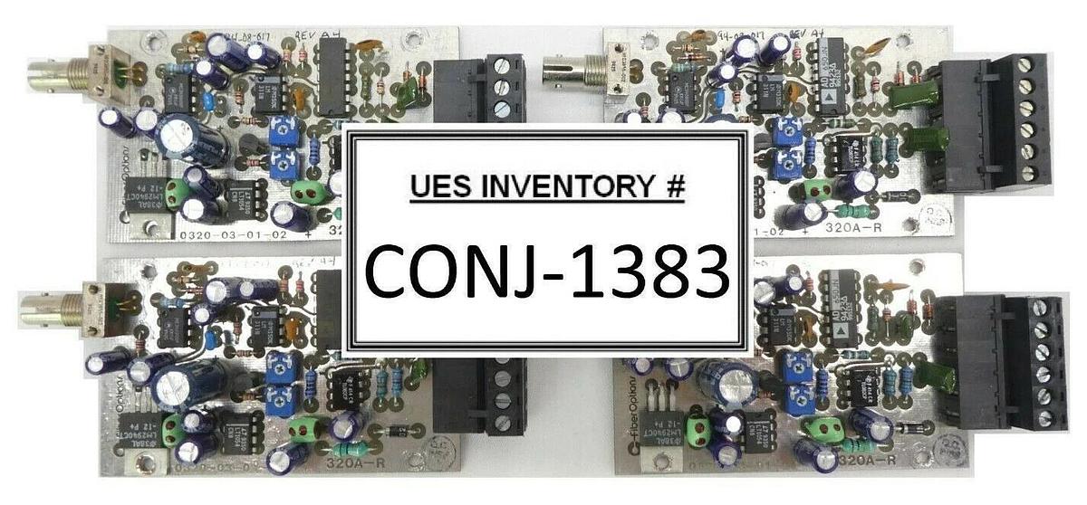 Used FiberOptions 0320-03-01-02 Interface PCB 320A-R Rev. A4 Varian 350D Lot of 4