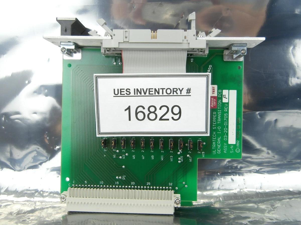 Used Ultratech Stepper 03-20-01705 General Transition PCB Card GEN I/O 1 Titan Used