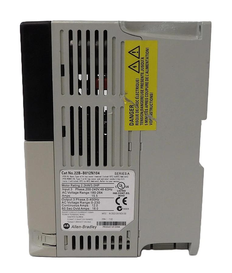 Used Allen-Bradley 22B-B012N104 AC Drive PowerFlex 40 Lot of 2 Working