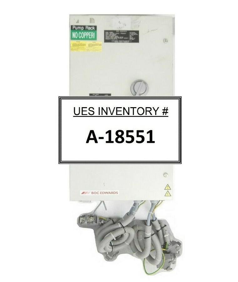 Used Edwards NRY13W000 Electrical Cabinet Vacuum 4-Pump Rack No Copper Working Spare
