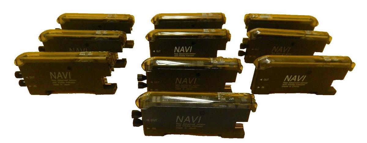 Used Sunx Sensors FX-301-F7 Photoelectric Sensor FX-300 Reseller Lot of 10 Used