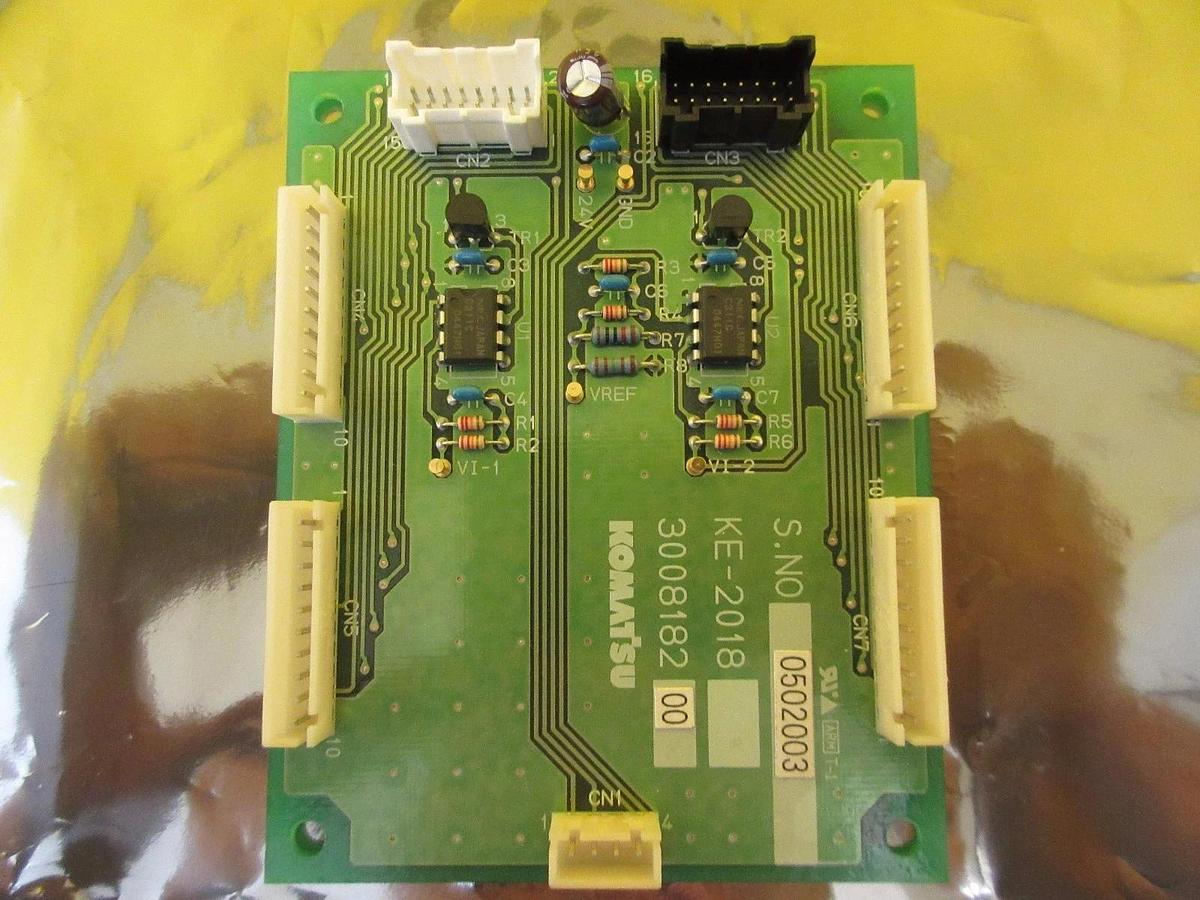 Used Komatsu 300818200 KE-2018 Interface Board PCB Used Working