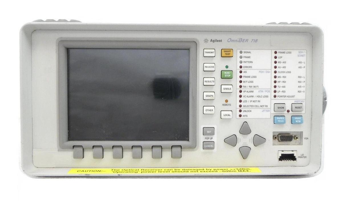 Used Agilent 37718A OmniBER 718 Communications Performance Analyzer HP Working Spare