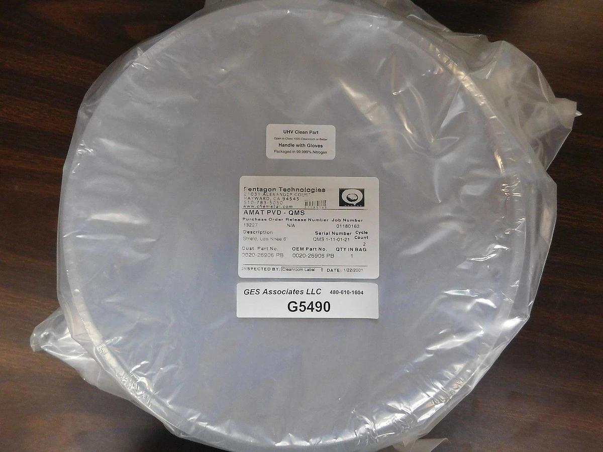 Refurbished AMAT Applied Materials 0020-26905 PB Shield Lower Knee 6" Refurbished Spare
