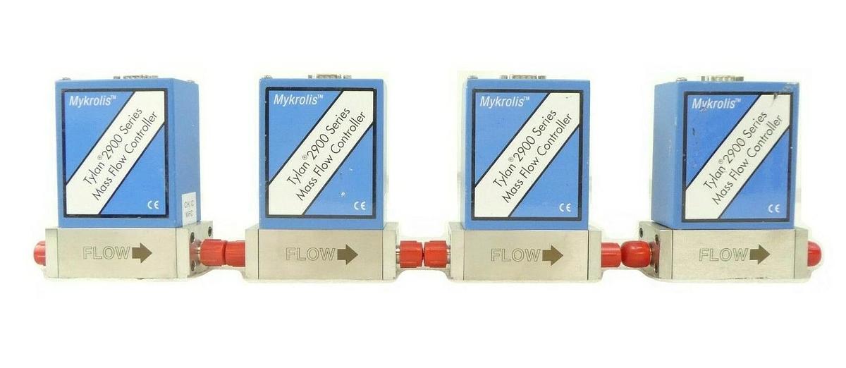 Used Mykrolis FC-2902M Mass Flow Controller MFC Reseller Lot of 4 AMAT Working Spare