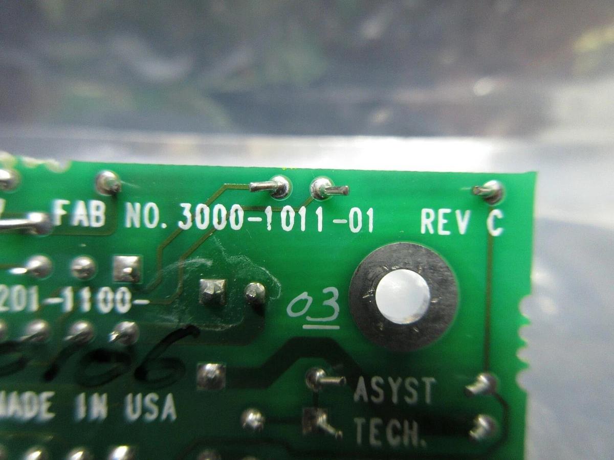 Used Asyst Technologies 3201-1100-03 Interface Board PCB Used Working