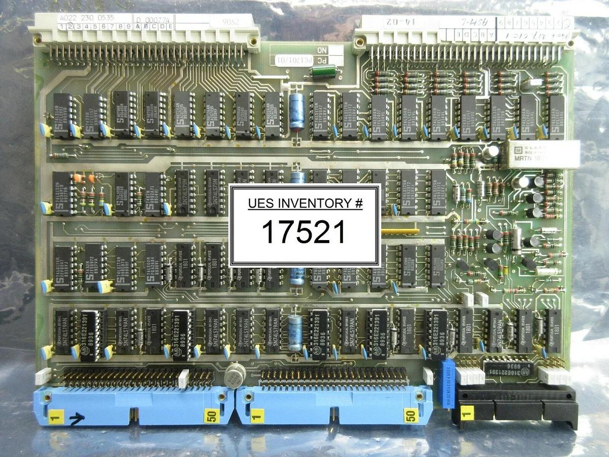 Used ASML 4022.230.0535 Processor PCB Card PC1701/01 9406.217.0101 PAS 5000/2500 Used