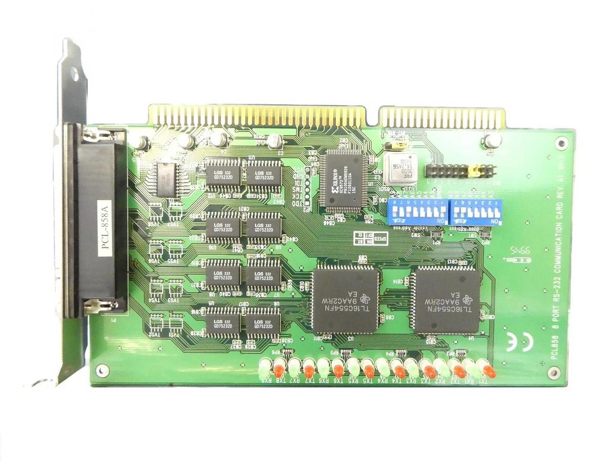 Used Advantech PCL-858A 8 Port RS-232 Communication PCB Card PCL858 Working Surplus