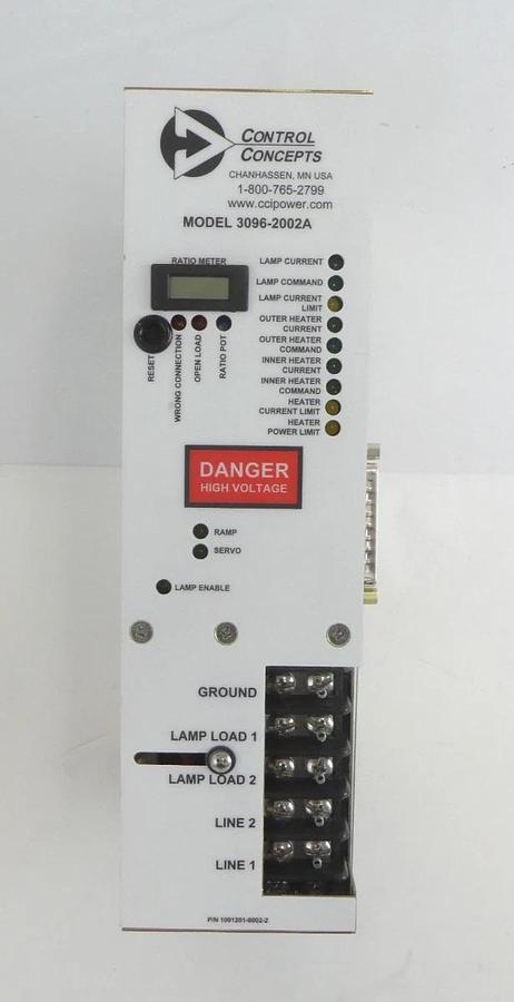 Used Control Concepts 3096-2002A SCR Power Controller AMAT 0190-43083 Lot of 2
