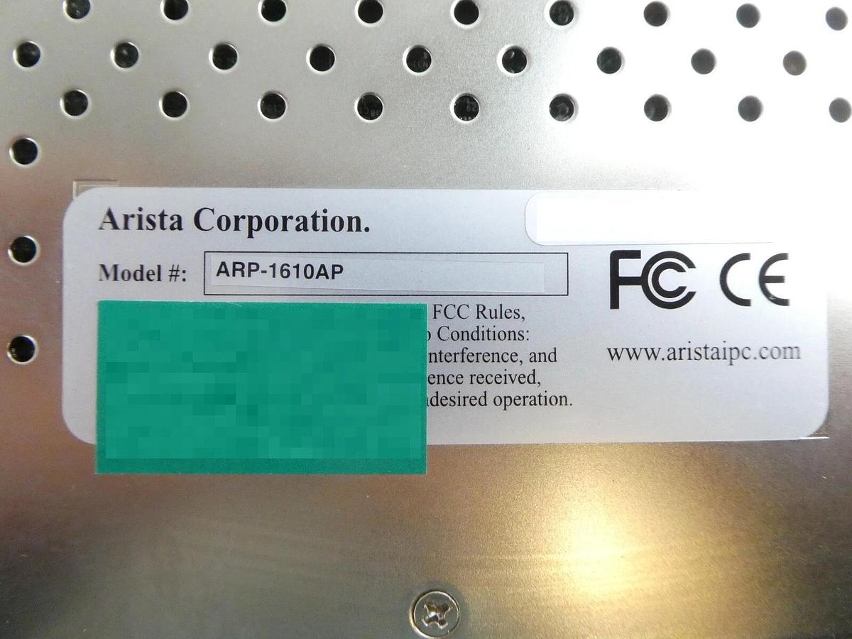 Used Arista Corporation ARP-1610AP LCD Touch Panel Ecosys Marathon 8500 Working Spare