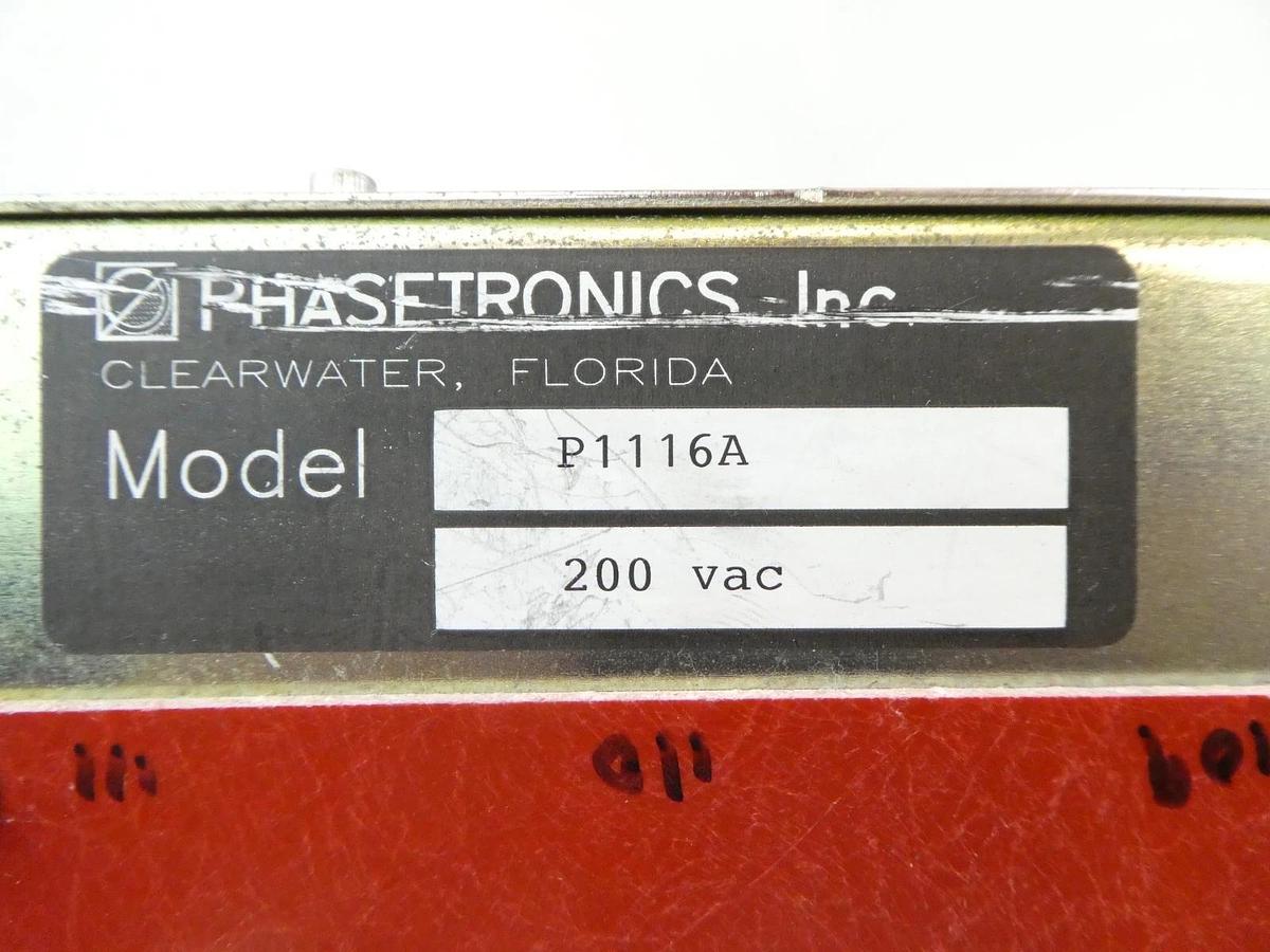 Used Phasetronics P1116A Power Controller Driver RTA/RTP AMAT 0190-35116 Working