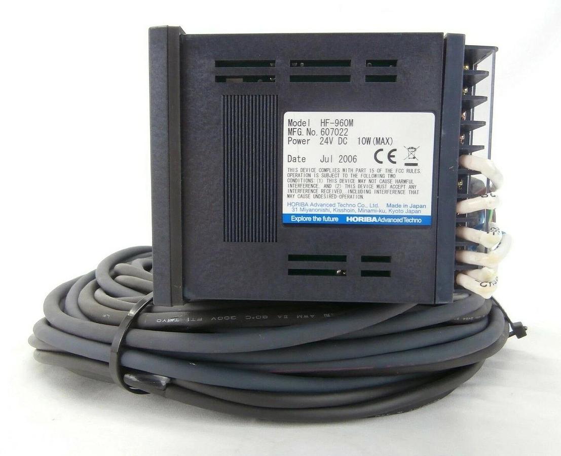 Used Horiba Advanced Techno HF-960M Concentration Monitor HF/HCl/NH3 Meter Working