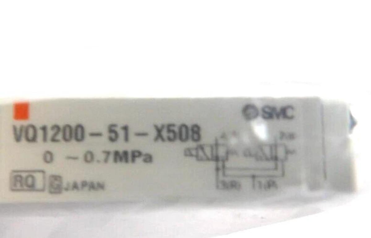Used SMC VQ1200-51-X508 5-port Solenoid Valve Module Lot of 10 New Surplus