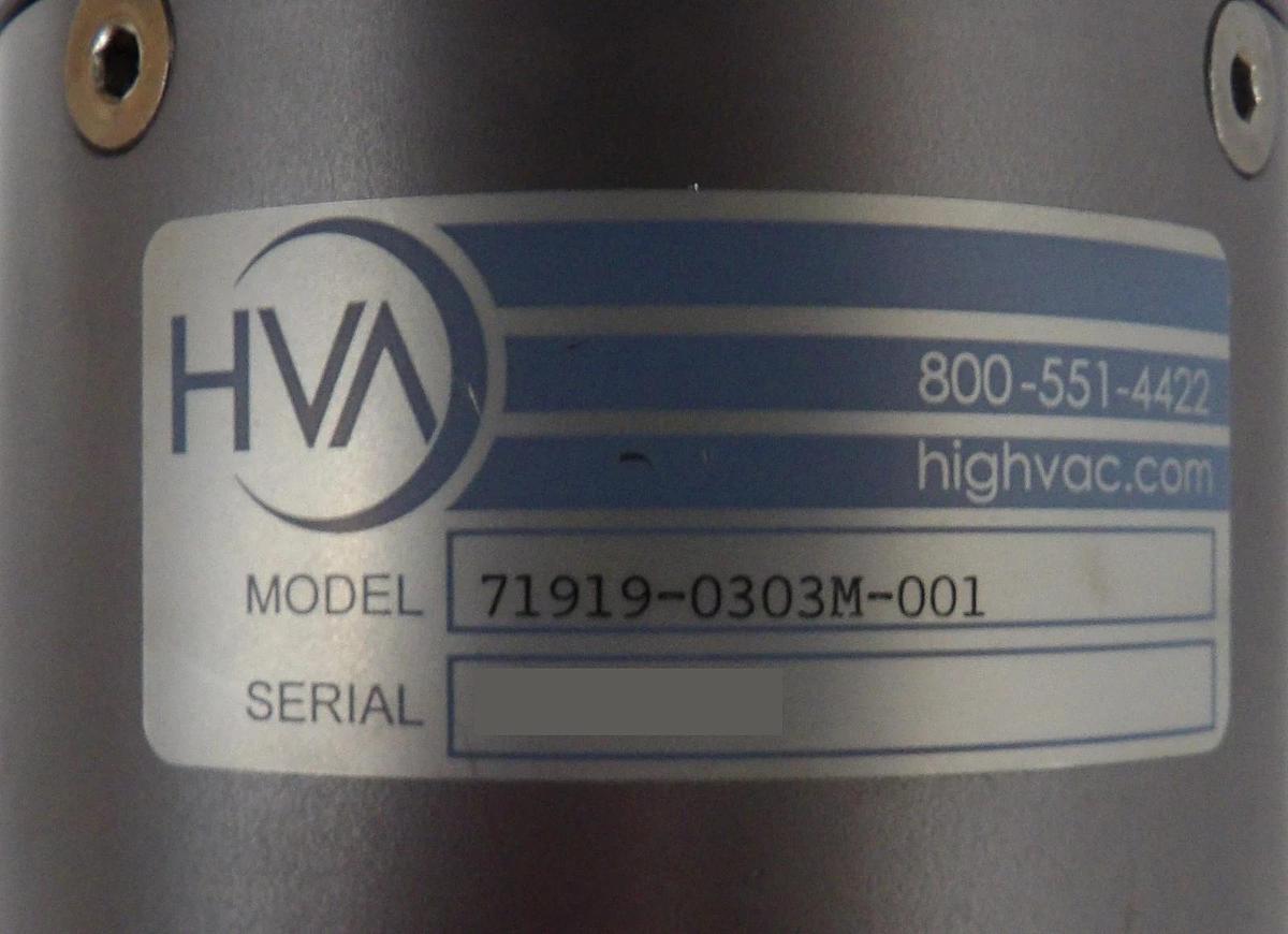 Refurbished Ebara Technologies 71919-0303M-001 Gate Valve Pump IPN 500762297 HVA Refurbished