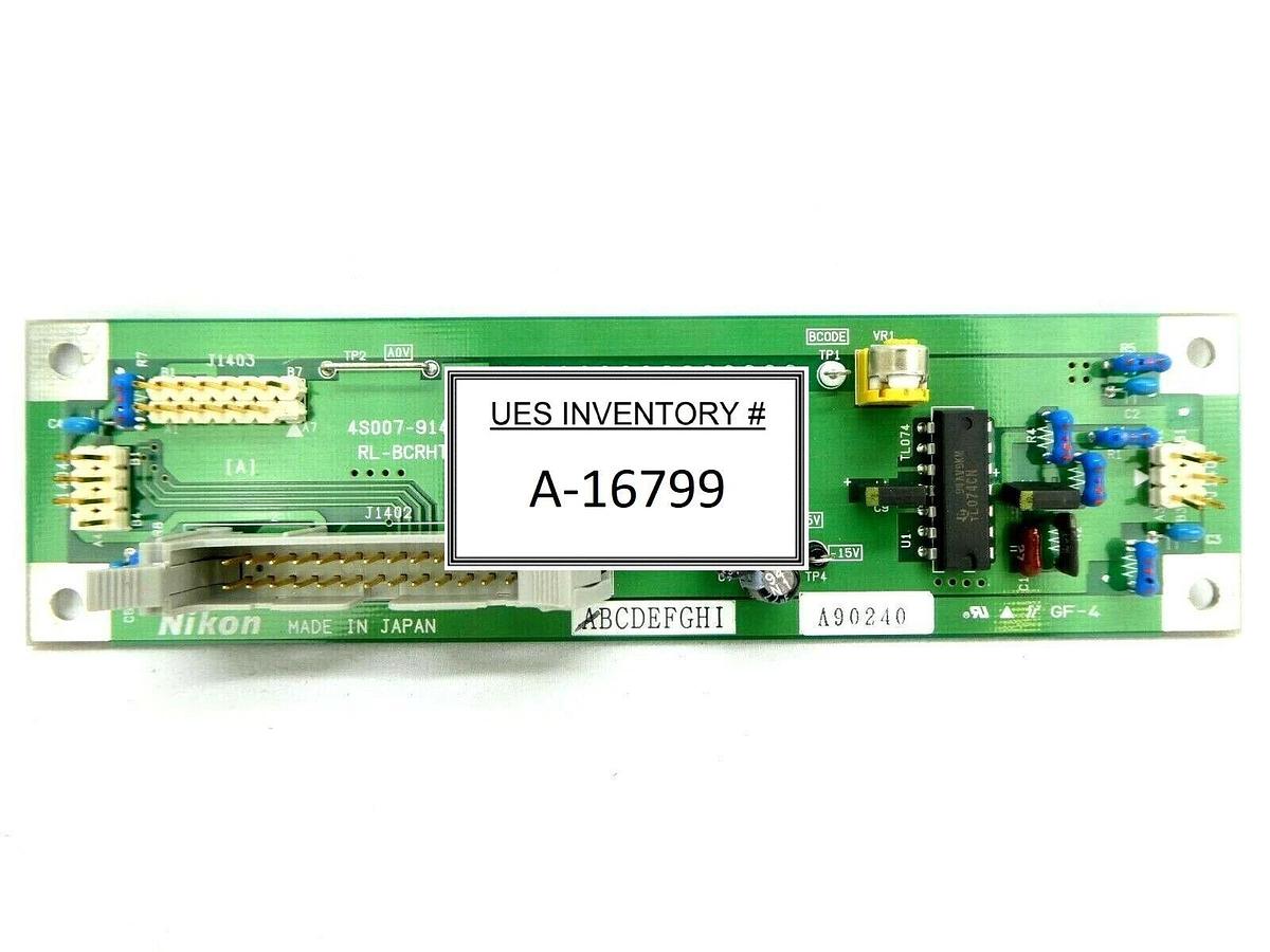 Used Nikon 4S007-914 RL-BCRHT Right Interface Board PCB Nikon NSR System Working