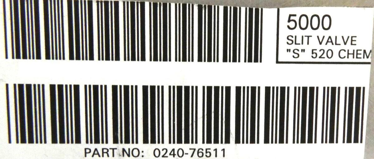 Used AMAT Applied Materials 0240-76511 5000 Cleanroom Slit Valve "S" 520 Chemraz
