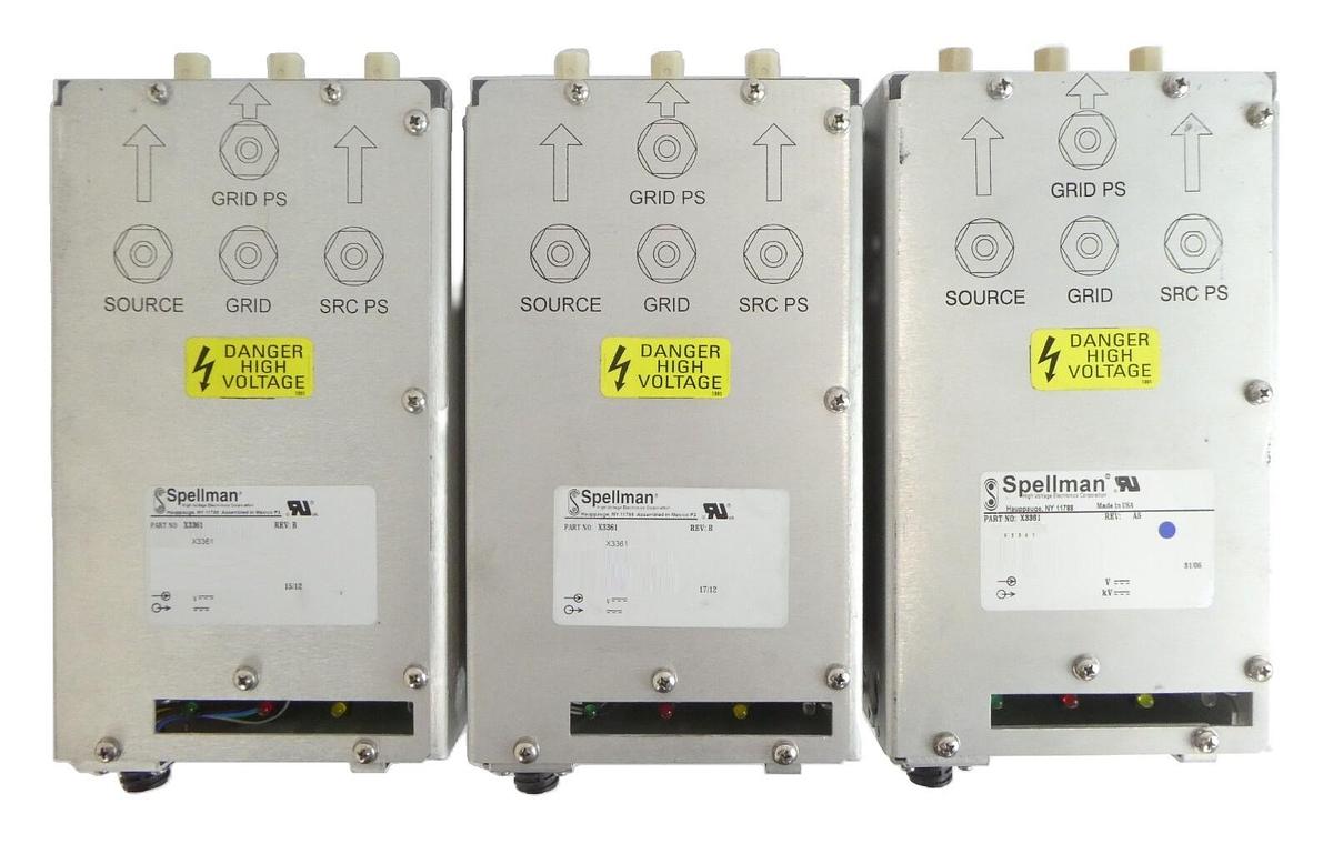 Used Spellman X3361 High Voltage Powe Supply AB Sciex Reseller Lot of 3 Working