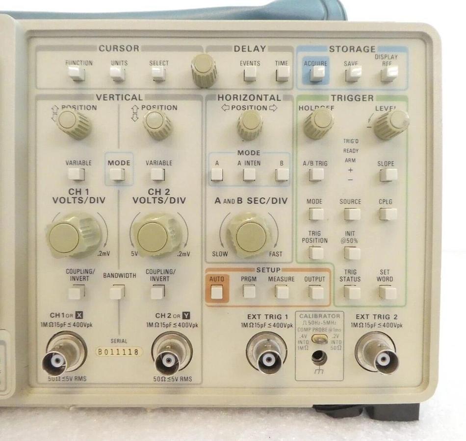 Used Tektronix 2432 300 MHz 2-Channel Portable Digital Oscilloscope Spare Surplus