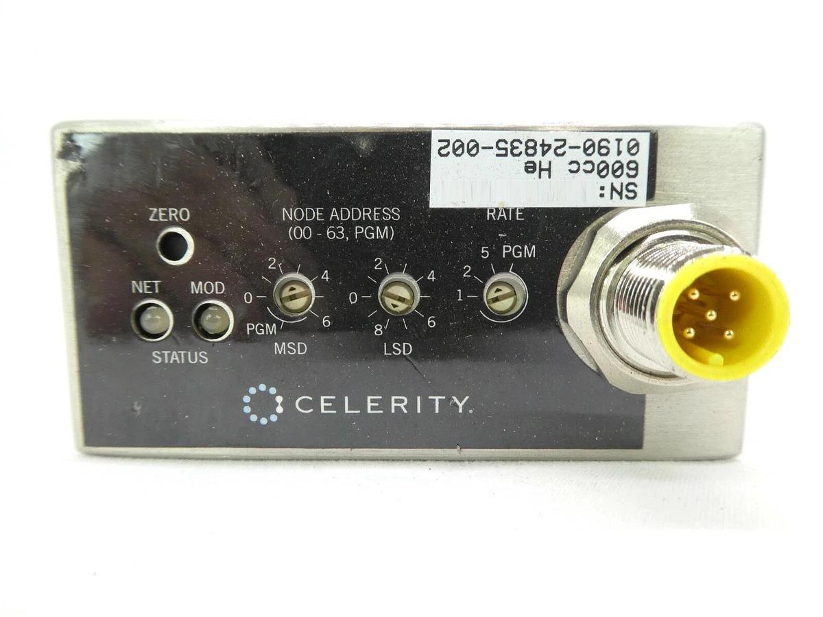 Used Celerity UFC-8165 Mass Flow Controller MFC AMAT 0190-24835 600cc He Working