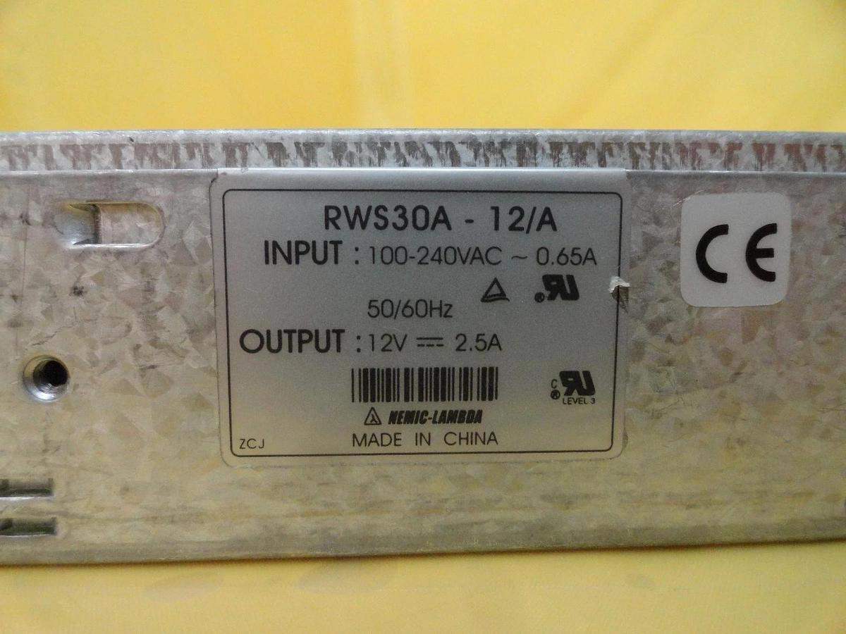 Used Nemic-Lambda RWS30A-12/A Power Supply 12V Used Working