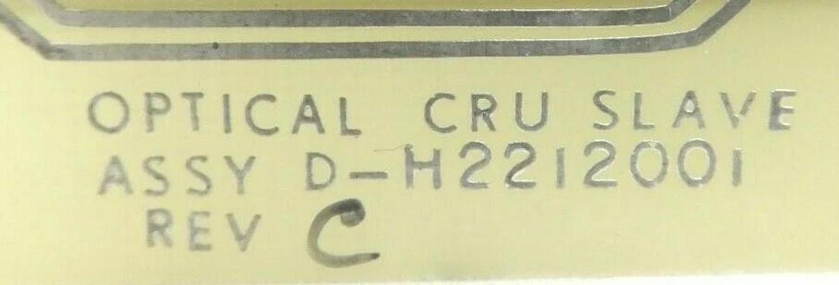Used Varian Semiconductor VSEA D-H2212001 Optical CRU Slave PCB Card Rev. C Working