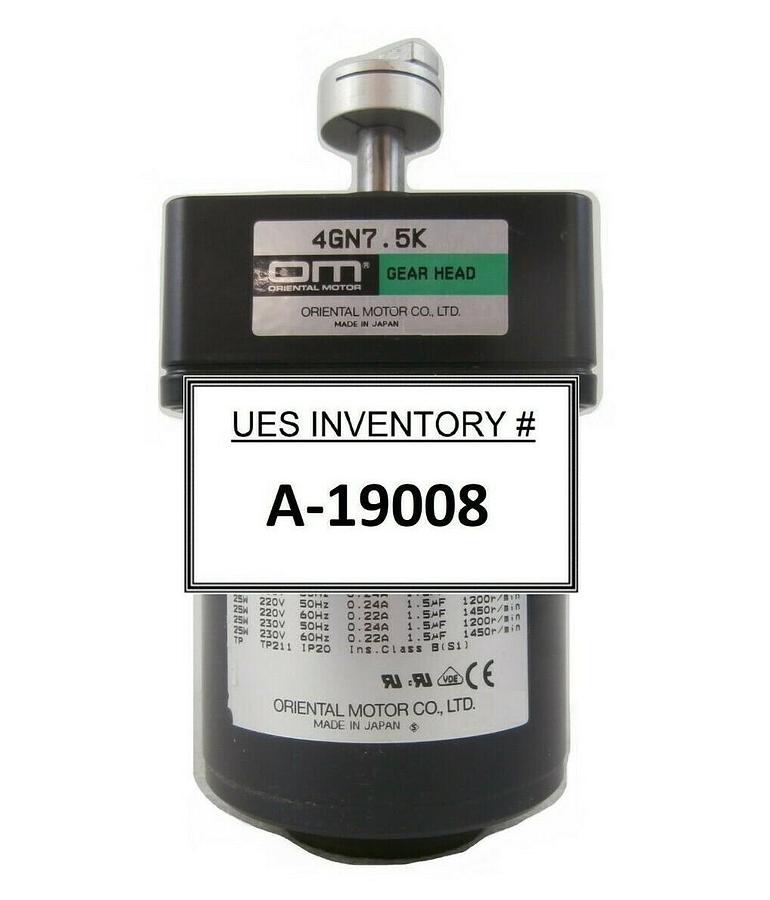 Used Oriental Motor USM425-402W Speed Control Motor with Gear Head 4GN7.5K Working