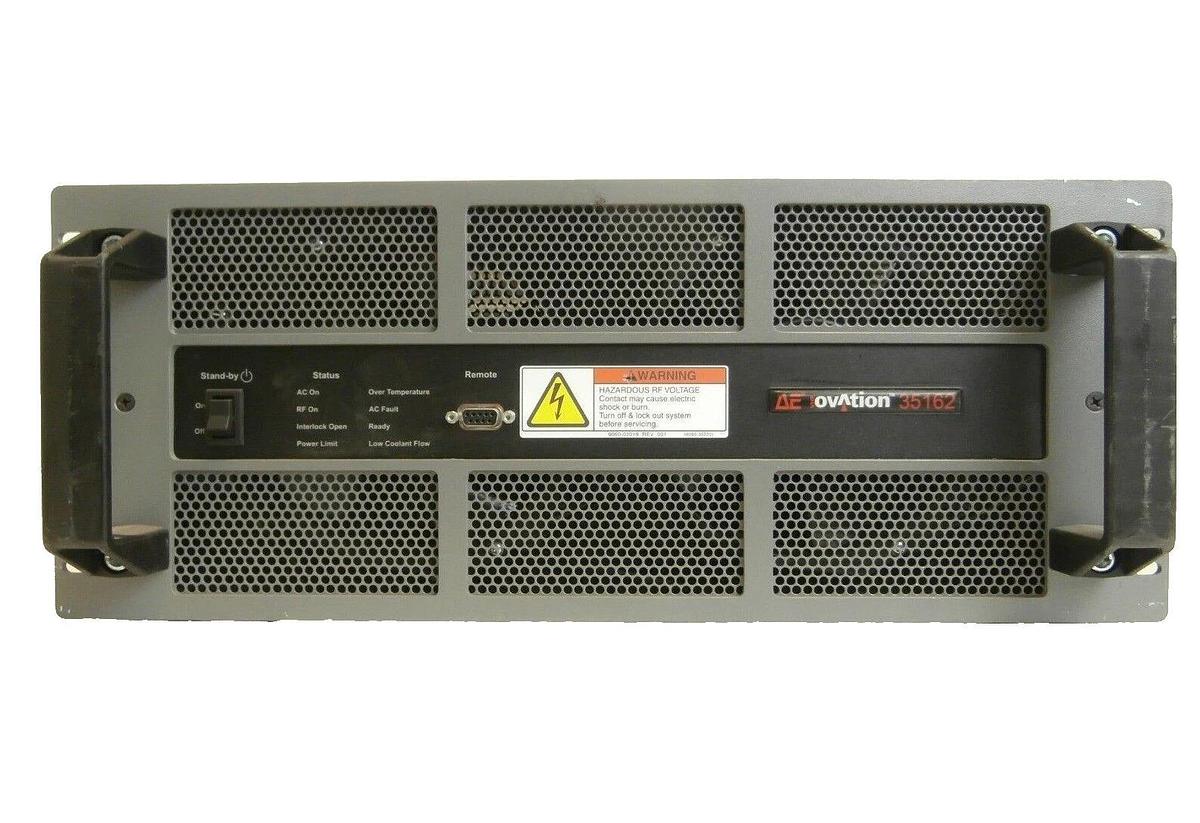 Used VHF Ovation 35162 AE Advanced Energy 3150257-002 A RF Generator Bad Input As-Is