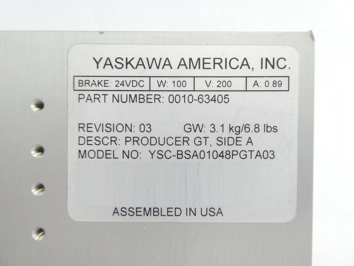 Used Yaskawa YSC-BSA01048PGTA03 Wafer Lift Assembly AMAT 0010-63405 Producer Working