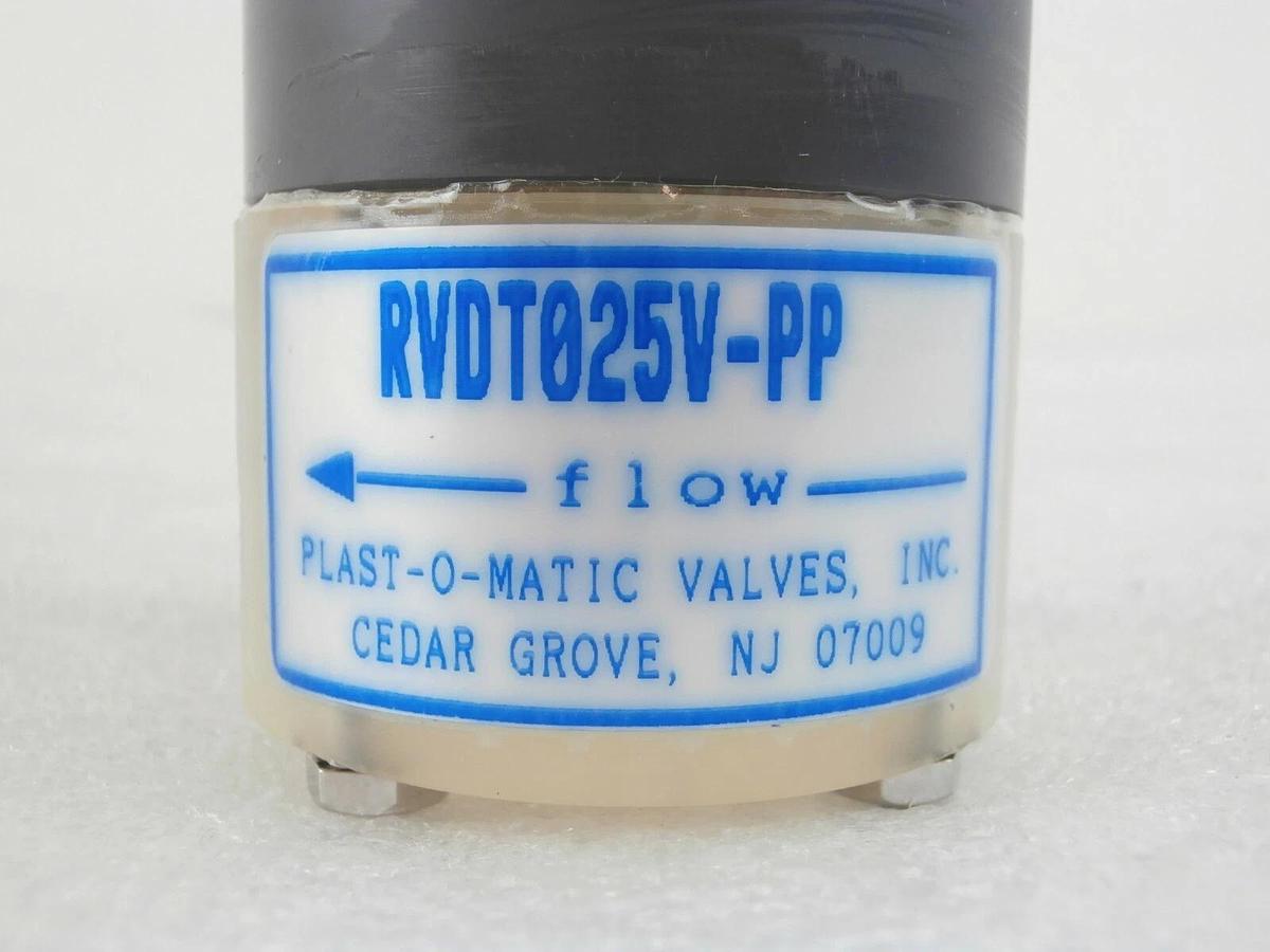 Used Plast-O-Matic Valves RVDT025V-PP Diagram Relief Valve Ryan Herco 5423.602 New