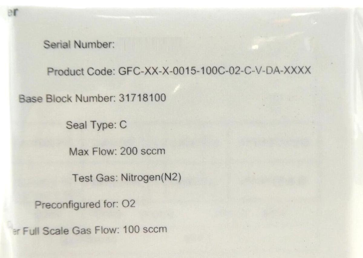 Pivotal Systems 32-03033 Mass Flow Controller MFC 100 SCCM O2 Lot of 2 New