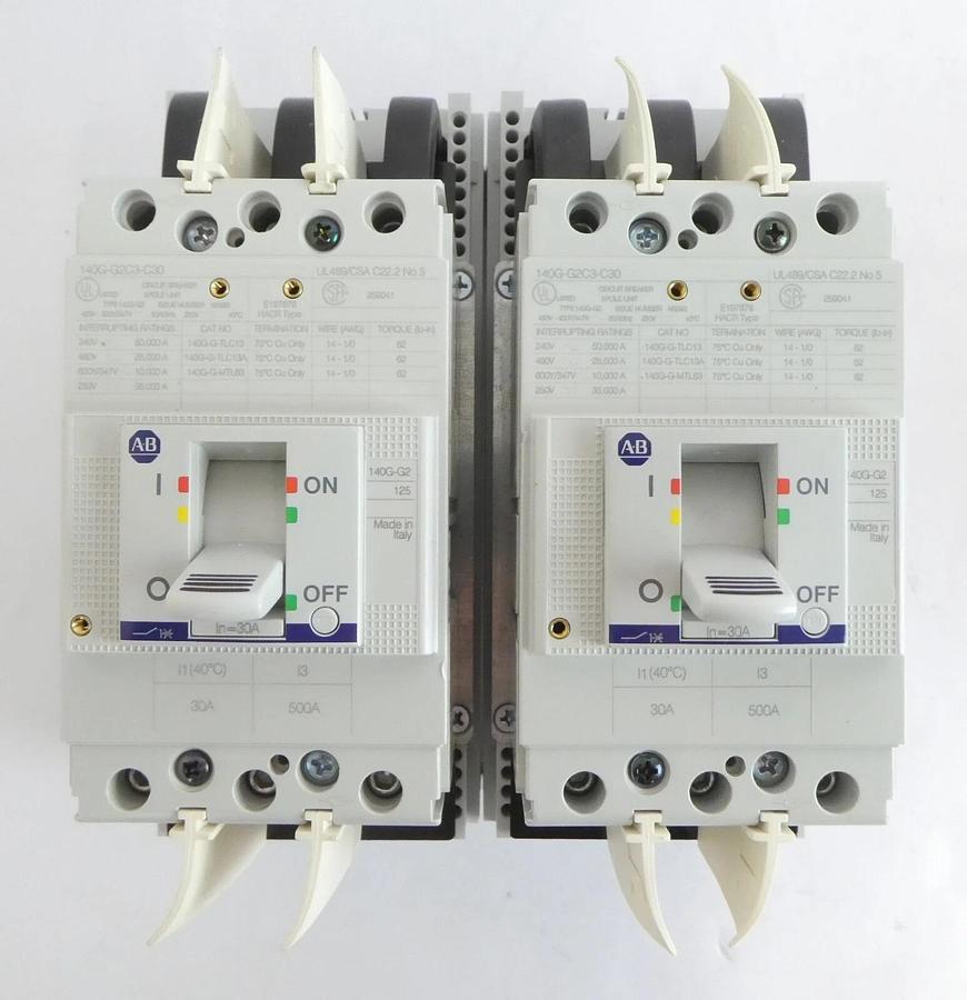 AB Allen-Bradley 140G-G2C3-C30 140G-G2C3-C60 Circuit Breaker Lot of 4 New