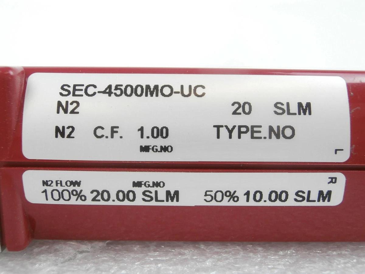 Used STEC SEC-4500MO-UC Mass Flow Controller MFC SEC-4500 20 SLM N2 Working Surplus