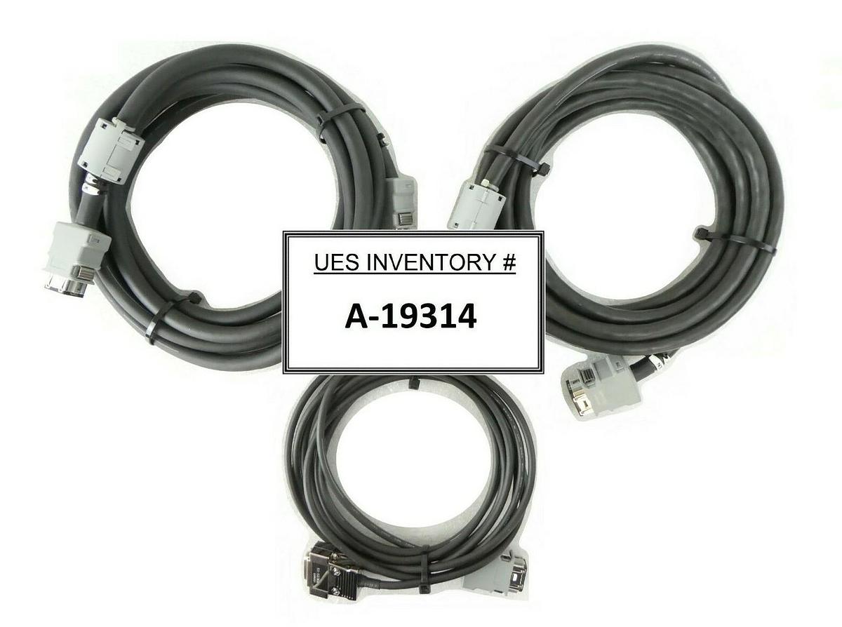 Used Hirata AR-Wn Series Robot Cable Set of 3 MO EN I/O AR-Wn180CL Rudolph F30 Spare