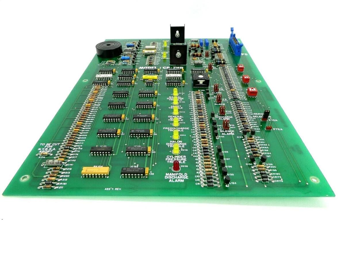 Used Cerberus Pyrotronics 580-187081-3 Fire Detection Control PCB CP-2HR Working