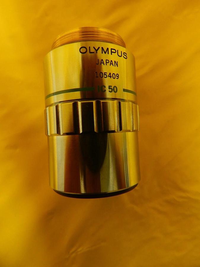 Used Olympus NeoSPlan 50 NIC 0.70 ∞/0 f=180 Microscope Objective IC 20 KLA-Tencor