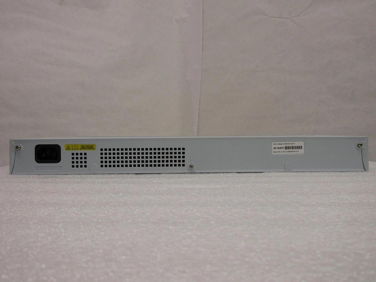 Used 3Com 1647-010-010-1.00 Baseline Switch 2016 3C16470 AMAT Quantum X Used Working