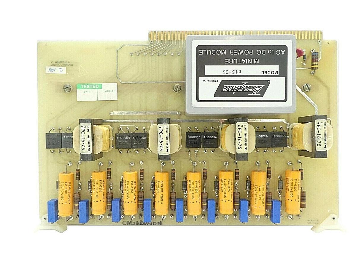 Used Varian Semiconductor VSEA D-F3104001 TC Heater Power Supply PCB Rev. D Working