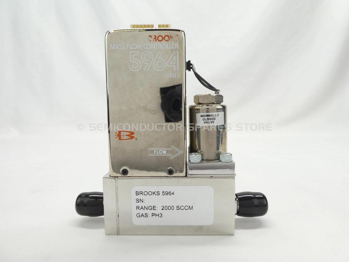 Refurbished Brooks 5964 Mass Flow Controller MFC 2000 SCCM PH3 Lot of 2 OEM Refurbished