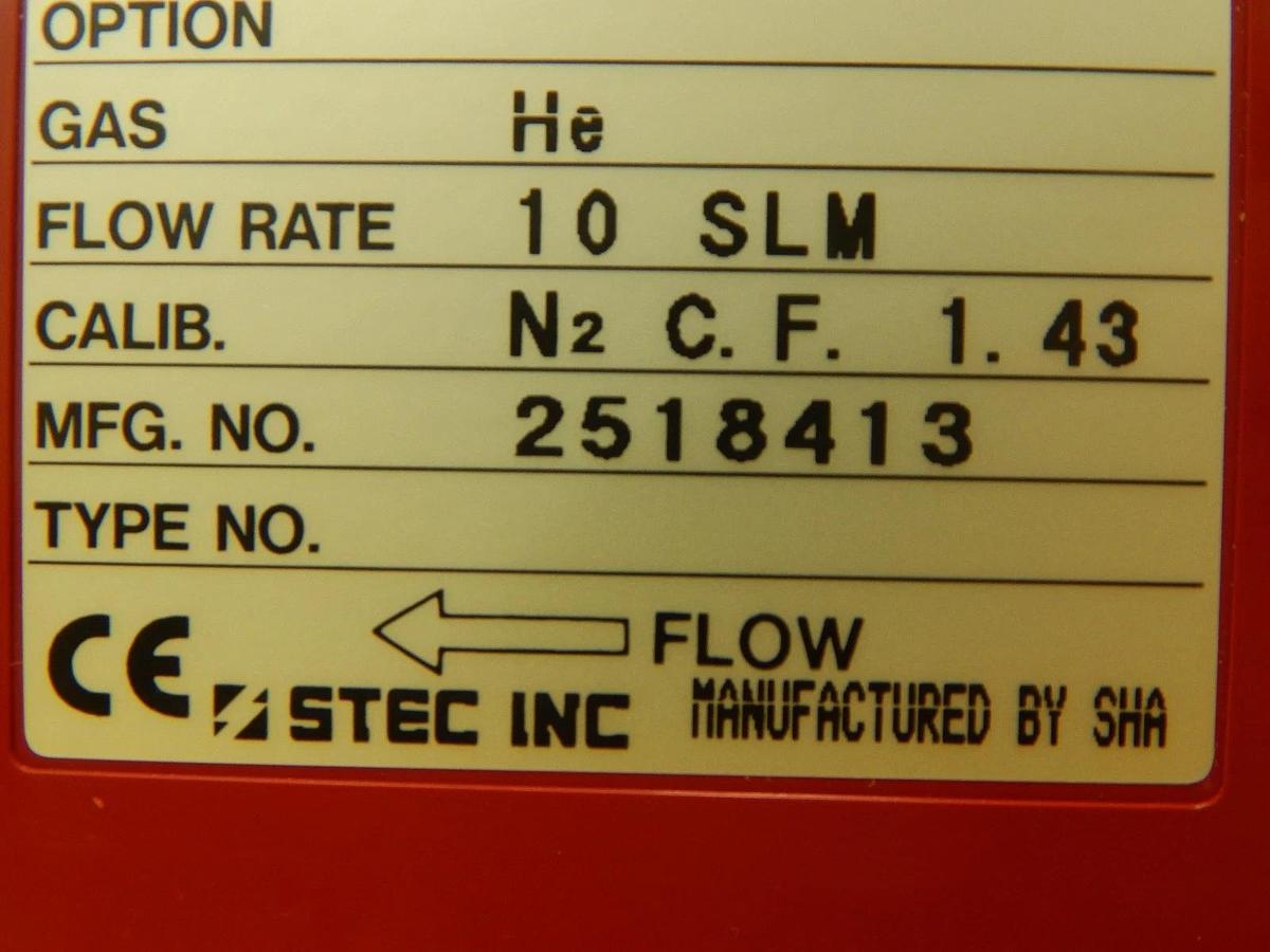 Used STEC SEC-4500MO Mass Flow Controller SEC-4500M 10 SLM He Working Surplus