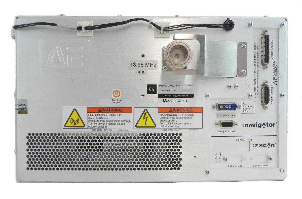 Used RF Navigator AE Advanced Energy 3155162-051 RF Match 660-230192-051 Working