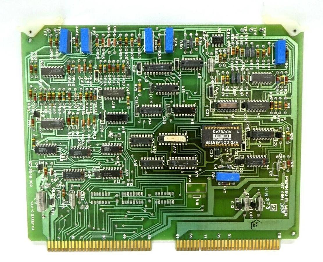 Used Perkin-Elmer 677-9561-003 A/D Converter PCB Card 677-5549-002 Untested As-Is