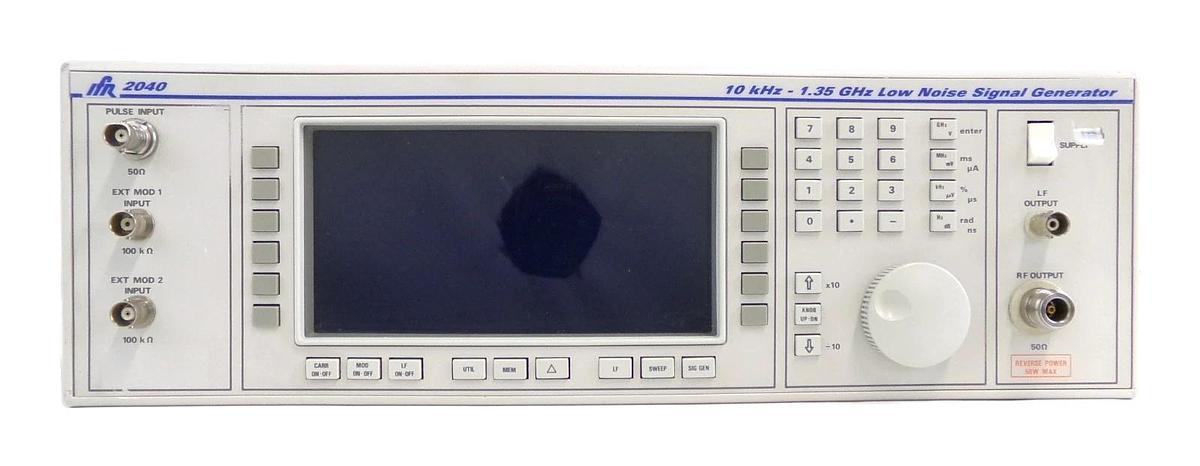 Used IFR 2040 10khz-1.35Ghz Low Noise Signal Generator Opt. 2 9.15 Error 27 Untested